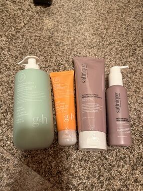 g&h & Satinique Care Products- body milk lotion, hand cream, hair treatments